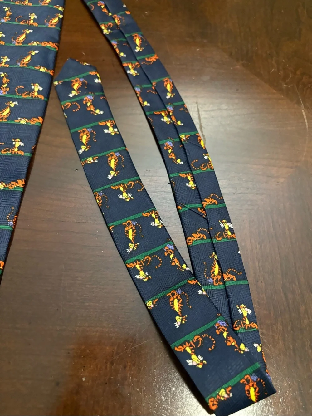 Tigger Pooh Navy Tie 100% Polyester Perfect Condition Bounce Tail